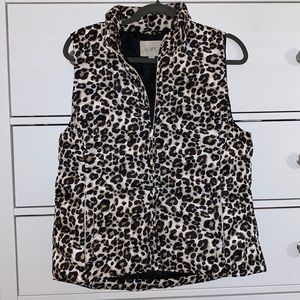 Cheetah Puffer Vest